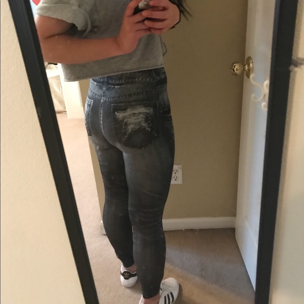 Black/Grey Jeggings